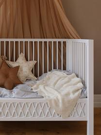 Baby knuffeldeken Scallop van bio-katoen, 100% katoen (Bio), GOTS-gecertificeerd, Lichtbeige, L 100 x B 80 cm