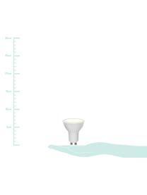 GU10 Leuchtmittel, 5.5W, Lichtfarbe dimmbar, 1 Stück, Leuchtmittelschirm: Kunststoff, Leuchtmittelfassung: Aluminium, Weiß, Ø 5 x H 6 cm