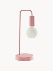 Lampada da tavolo Cascais, Paralume: metallo rivestito, Rosa, Ø 14 x Alt. 35 cm