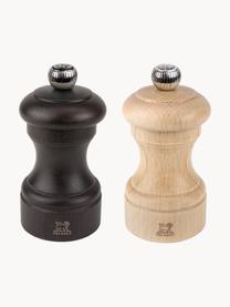 Salz- & Pfeffermühle Bistro aus Buchenholz, 2er-Set, Buchenholz, PEFC-zertifiziert, Buchenholz, dunkel und hell lackiert, Ø 8 x H 13 cm