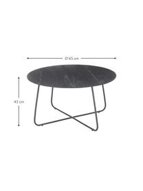 Table d'appoint de jardin Taverny, Gris foncé, Ø 65 x haut. 43 cm