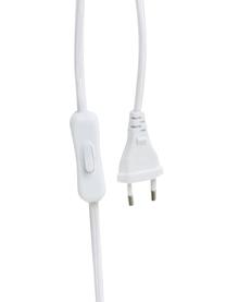 Große Tischlampe Gia mit Marmorfuß, Lampenschirm: 80% Baumwolle, 20% Leinen, Lampenfuß: Marmor, Beige, marmoriert, Ø 46 x H 60 cm