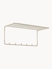 Wandgarderobe Align aus Metall, Stahl, beschichtet, Silberfarben, B 61 x H 26 cm