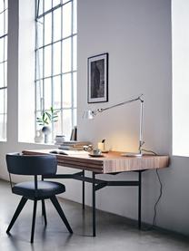 Grosse verstellbare Schreibtischlampe Tolomeo, Silberfarben, B 78 x H 65 - 129 cm