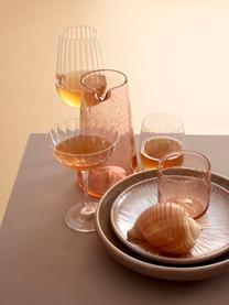 Kristall-Champagnerschalen Romance mit Rillenrelief, 6 Stück, Kristallglas, Transparent, Ø 11 x H 16 cm