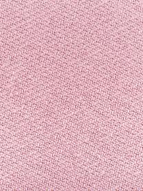 Koc z bawełny z frędzlami Madison, 100% bawełna, Blady różowy, S 140 x D 170 cm
