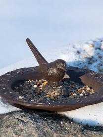 Dekoracyjny zegar słoneczny Vogel, Metal powlekany, Ciemny brązowy, Ø 25 x W 10 cm