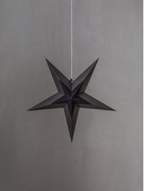 Estrella decorativa de papel Diva, Papel, Negro, Ø 60 x Al 60 cm