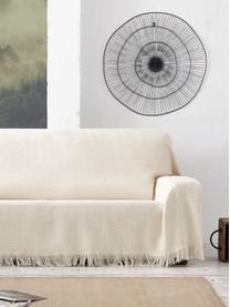 Wielofunkcyjna narzuta na sofę Amazons, 80% bawełna, 20% inne włókna, Odcienie kremowego, S 230 x D 260 cm