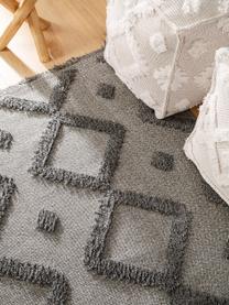 Dywan z bawełny z frędzlami Oslo, 100% bawełna, Szary, melanżowy, S 150 x D 230 cm (Rozmiar M)