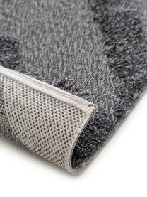 Tappeto in cotone lavato con rilievo e frange Oslo, 100% cotone, Grigio, melangiato, Larg. 150 x Lung. 230 cm