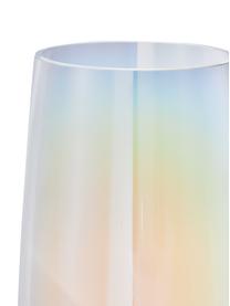 Grand vase soufflé bouche Myla, irisé, Verre, Transparent, multicolore-irisé, Ø 18 x haut. 40 cm