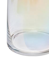 Grote mondgeblazen glazen vaas Myla, iriserend, Glas, Transparant, multicolour-iriserend, Ø 18 x H 40 cm
