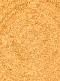 Tapis rond en jute jaune Pampas, Jaune