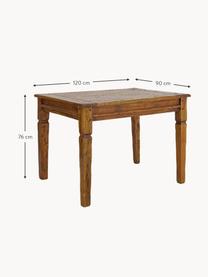 Stół do jadalni z drewna akacjowego Chateux, rozsuwany, Drewno akacjowe, Drewno akacjowe, S 120/200 x G 90 cm