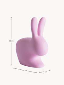 Kinderhocker Rabbit, Kunststoff (Polyethylen), Pink, B 46 x H 53 cm