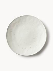 Assiettes plates Marlee, 4 pièces, Grès cérame, Blanc crème, Ø 28 x haut. 3 cm