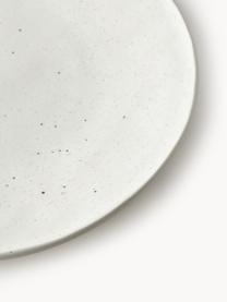 Assiettes plates Marlee, 4 pièces, Grès cérame, Blanc crème, Ø 28 x haut. 3 cm