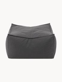 Pouf da esterno Stay, Rivestimento: 100% poliestere, resisten, Tessuto antracite, Larg. 60 x Alt. 33 cm