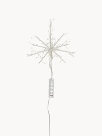 Puntale per albero a LED a batteria Glow, Struttura: metallo rivestito, Bianco, Larg. 24 x Alt. 34 cm