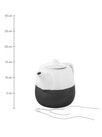 Steingut Handgemachte Teekanne Esrum matt/glänzend, 1.4 L, Unten: Steingut, naturbelassen, Elfenbeinfarben, Graubraun, 1.4 L