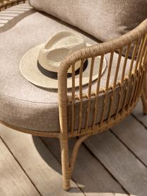 Garten-Loungesessel Hampton, Bezug: 100% Polyester, Gestell: Aluminium, beschichtet, Beige, Hellbraun, B 81 x T 77 cm