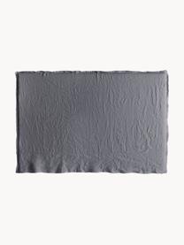 Cabecero de lino Palma, Tapizado: 100% lino, Lino gris oscuro, An 180 x Al 122 cm