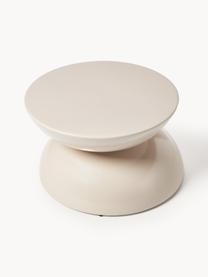 Table d'appoint de jardin Gigi, Plastique, métal, revêtement par poudre, Beige clair, larg. 65 x haut. 35 cm