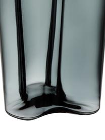 Design vaas Alvar Aalto, Glas, Donkergrijs, 17 x 25 cm