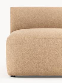 Bouclé-Mittelmodul Sofia, Bezug: Bouclé (100 % Polyester) , Gestell: Fichtenholz, Spanplatte, , Bouclé Beige, B 87 x T 103 cm