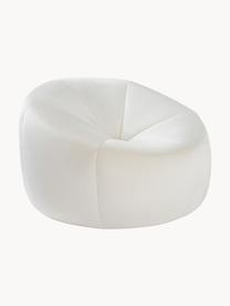 Cama para mascotas de terciopelo Amapola, Tapizado: terciopelo (100% poliéste, Estructura: madera contrachapada, tab, Off White, Ø 55 x Al 35 cm