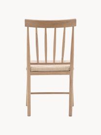 Chaises artisanales en chêne Eton, 2 pièces, Bois clair, beige clair, larg. 46 x prof. 45 cm