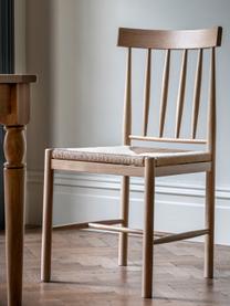 Ručne vyrobené dubové stoličky Eton, 2 ks, Dubové drevo, svetlobéžová, Š 46 x H 45 cm