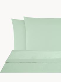 Biancheria da letto in raso di cotone verde salvia Comfort, Tessuto: raso Densità del filo 250, Verde salvia, 240 x 300 cm + 2 federe 50 x 80 cm