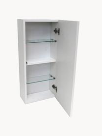 Bad-Midischrank Yoka, B 35 cm, Einlegeböden: Glas, Spanplatte mit Mela, Weiß, B 35 x H 78 cm