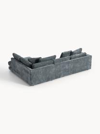 Ecksofa Tribeca, Bezug: 100 % Polyester Der strap, Gestell: Buchenholz, Kiefernholz, , Webstoff Graublau, B 274 x T 192 cm, Eckteil rechts