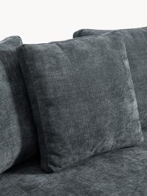 Ecksofa Tribeca, Bezug: 100 % Polyester Der strap, Gestell: Buchenholz, Kiefernholz, , Webstoff Graublau, B 274 x T 192 cm, Eckteil rechts