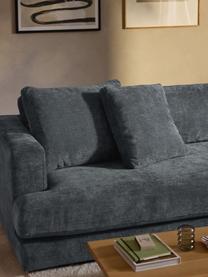 Ecksofa Tribeca, Bezug: 100 % Polyester Der strap, Gestell: Buchenholz, Kiefernholz, , Webstoff Graublau, B 274 x T 192 cm, Eckteil rechts