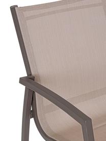 Silla para exterior Hilla Cloud, Asiento: plástico, Estructura: aluminio con pintura en p, Marrón café, beige, An 57 x F 61 cm