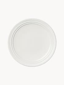 Ručně vyrobený snídaňový talíř Stevns, Glazovaná kamenina, Tlumeně bílá, lesklá, Ø 22 cm
