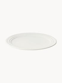 Ručně vyrobený snídaňový talíř Stevns, Glazovaná kamenina, Tlumeně bílá, lesklá, Ø 22 cm