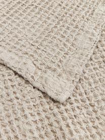 Copriletto a nido d'ape in cotone Lois, 100% cotone, Beige, Larg. 180 x Lung. 260 cm (per letti da 140 x 200 cm)