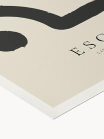 Plakát Escalar, Světle béžová, černá, Š 30 cm, V 40 cm