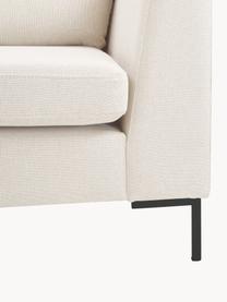 Ecksofa Luna, Bezug: 100 % Polyester, Oeko-Tex, Gestell: Massives Buchenholz, Schi, Webstoff Off White, B 280 x T 184 cm, Eckteil rechts