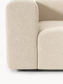 Bouclé-Eckmodul Lena, Bezug: Bouclé (93 % Polyester, 6, Gestell: Buchenholz, Spanplatte, H, Bouclé Hellbeige, B 106 x T 106 cm, Eckteil links