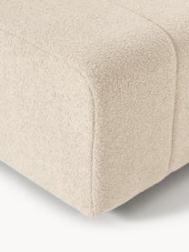 Bouclé-Eckmodul Lena, Bezug: Bouclé (93 % Polyester, 6, Gestell: Buchenholz, Spanplatte, H, Bouclé Hellbeige, B 106 x T 106 cm, Eckteil links