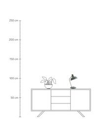 Lampa biurkowa Hood, Zielony, odcienie mosiądzu, S 20 x W 38 cm