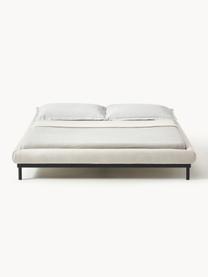 Čalouněná postel Meya, Světle béžová, Š 140 cm, D 200 cm