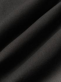Kussenhoes Kobe met abstract patroon, Gebroken wit, zwart, mosterdgeel, B 50 x L 50 cm