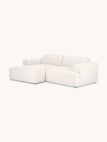 Sofá rinconera Melva (3 plazas), Tapizado: 100% poliéster Alta resis, Estructura: madera de pino maciza, ce, Patas: plástico, Tejido Off White, An 239 x F 143 cm, chaise longue izquierda